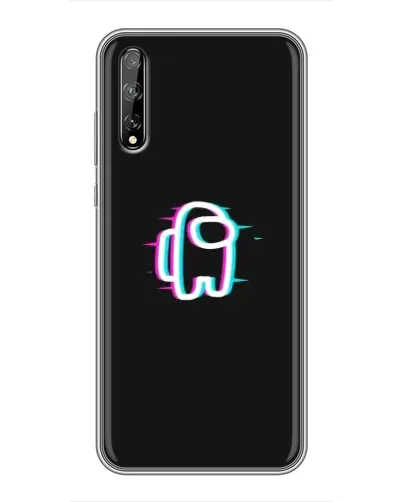 Чехол для Huawei P Smart Pro с картинкой «Among Us неон»