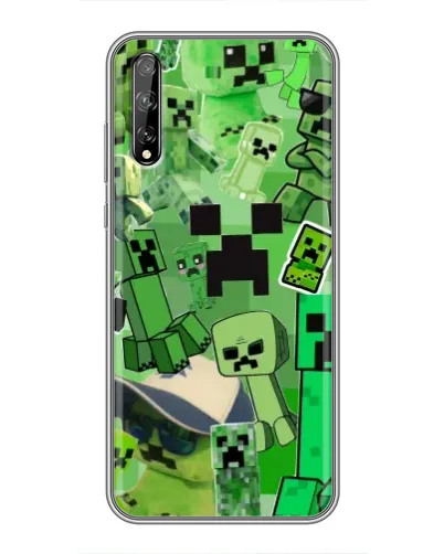 Чехол для Huawei P Smart Pro с картинкой «Криперы Minecraft» Чехол для Huawei P Smart Pro с картинкой «Криперы Minecraft»