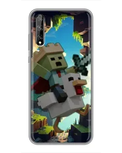 Чехол для Huawei P Smart Pro с картинкой «Стив и гусь»