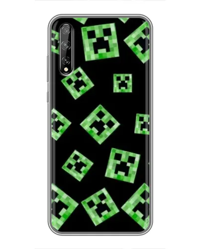 Чехол для Huawei P Smart Pro с картинкой «Паттерн с криперами» Чехол для Huawei P Smart Pro с картинкой «Паттерн с криперами»