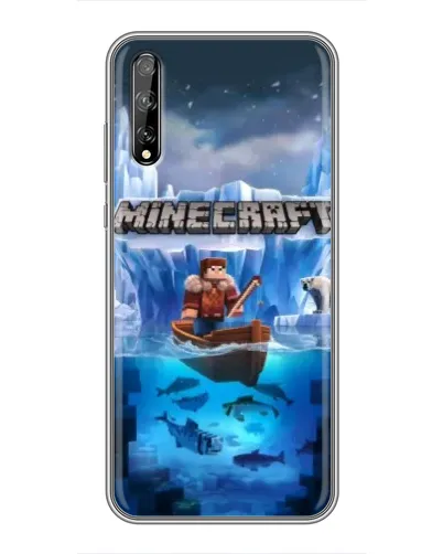 Чехол для Huawei P Smart Pro с картинкой «Minecraft ледяной мир» Чехол для Huawei P Smart Pro с картинкой «Minecraft ледяной мир»