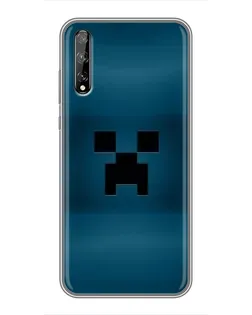 Чехол для Huawei P Smart Pro с картинкой «Крипер текстура»