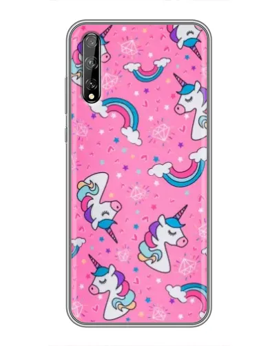 Чехол для Huawei P Smart Pro с картинкой «Unicorn паттерн розовый» Чехол для Huawei P Smart Pro с картинкой «Unicorn паттерн розовый»