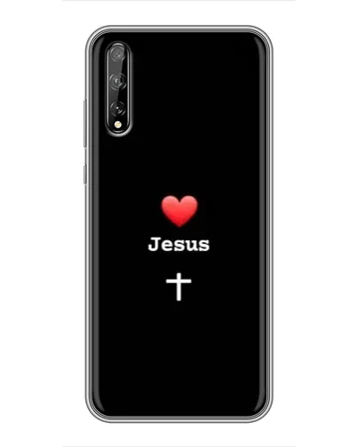 Чехол для Huawei P Smart Pro с картинкой «Сердце - Jesus» Чехол для Huawei P Smart Pro с картинкой «Сердце - Jesus»