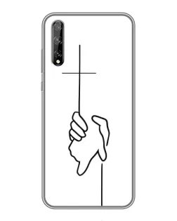 Чехол для Huawei P Smart Pro с картинкой «Рука держит»