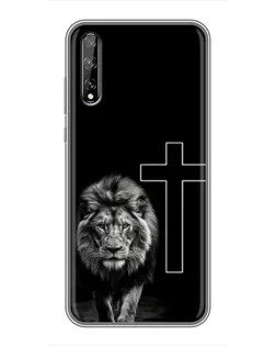Чехол для Huawei P Smart Pro с картинкой «Лев и Крест»