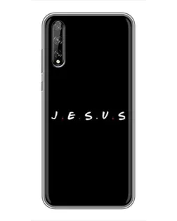 Чехол для Huawei P Smart Pro с картинкой «Точки веры J.E.S.U.S.»