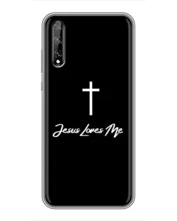 Чехол для Huawei P Smart Pro с картинкой «Иисус любит тебя»