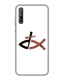 Чехол для Huawei P Smart Pro с картинкой «Рыба и крест»