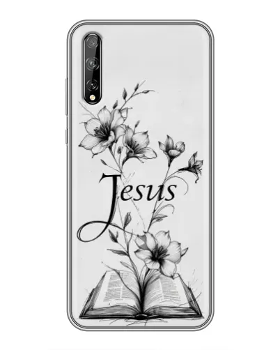 Чехол для Huawei P Smart Pro с картинкой «Цветы и Библия» Чехол для Huawei P Smart Pro с картинкой «Цветы и Библия»