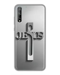 Чехол для Huawei P Smart Pro с картинкой «Металлический крест Jesus» Чехол для Huawei P Smart Pro с картинкой «Металлический крест Jesus»