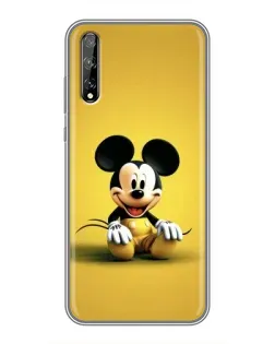 Чехол для Huawei P Smart Pro с картинкой «Микки на желтом»