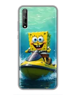 Чохол для Huawei P Smart Pro з картинкою «Спанч Боб на гідроциклі» Чохол для Huawei P Smart Pro з картинкою «Спанч Боб на гідроциклі»