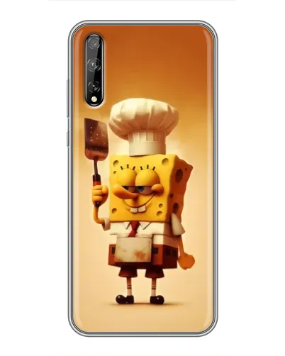 Чехол для Huawei P Smart Pro с картинкой «Губка Боб повар»