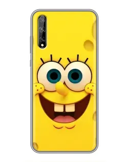 Чехол для Huawei P Smart Pro с картинкой «Губка Боб улыбка»
