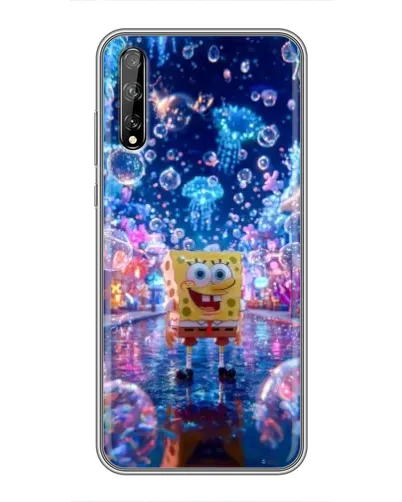 Чехол для Huawei P Smart Pro с картинкой «Неоновый океан»