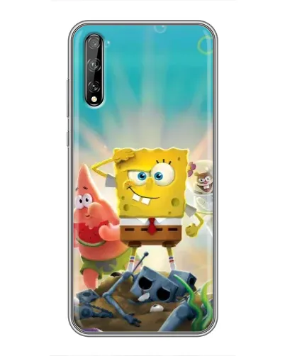 Чехол для Huawei P Smart Pro с картинкой «Спанч Боб победитель»