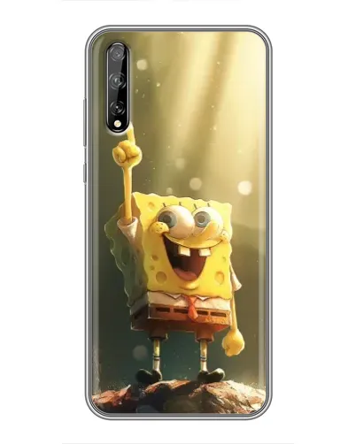 Чехол для Huawei P Smart Pro с картинкой «Сияющий Спанч Боб»