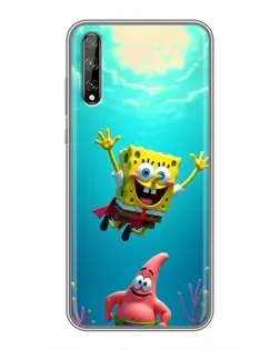 Чохол для Huawei P Smart Pro з картинкою «Спанч Боб під водою» Чохол для Huawei P Smart Pro з картинкою «Спанч Боб під водою»