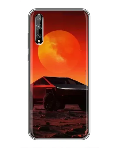 Чехол для Huawei P Smart Pro с картинкой «Cybertruck на Марсе»
