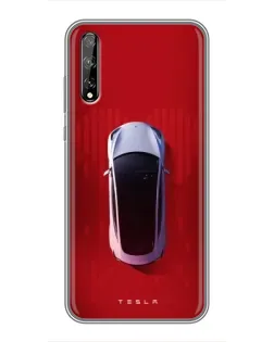 Чехол для Huawei P Smart Pro с картинкой «Tesla Top View»