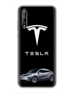 Чехол для Huawei P Smart Pro с картинкой «Tesla Model Y»