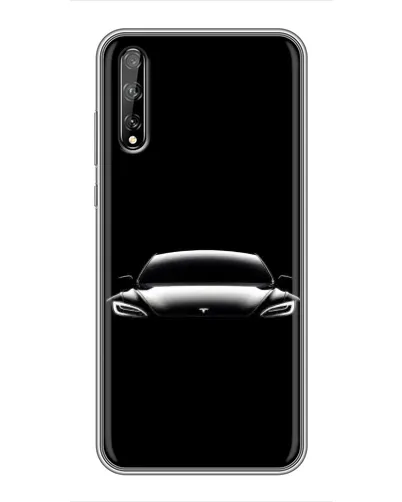 Чехол для Huawei P Smart Pro с картинкой «Фары Tesla Night»