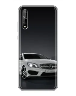 Чехол для Huawei P Smart Pro с картинкой «Mercedes AMG GT Silver»