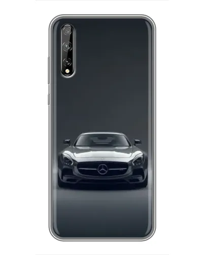 Чехол для Huawei P Smart Pro с картинкой «Mercedes на черном»