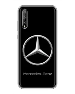 Чехол для Huawei P Smart Pro с картинкой «Mercedes Silver Logo»