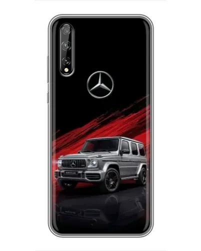 Чехол для Huawei P Smart Pro с картинкой «Mercedes G-Class красный»