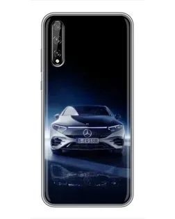 Чехол для Huawei P Smart Pro с картинкой «Ночной Mercedes EQ»