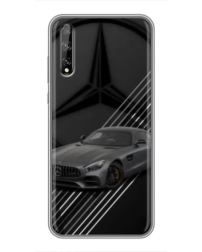 Чехол для Huawei P Smart Pro с картинкой «Mercedes AMG — графика»