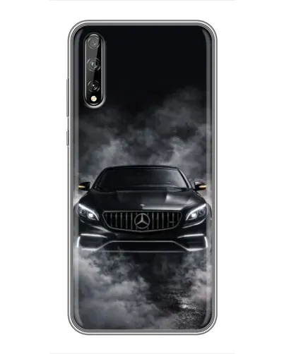 Чехол для Huawei P Smart Pro с картинкой «Mercedes в дыму»