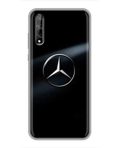 Чохол для Huawei P Smart Pro з картинкою «Mercedes на металі» Чохол для Huawei P Smart Pro з картинкою «Mercedes на металі»