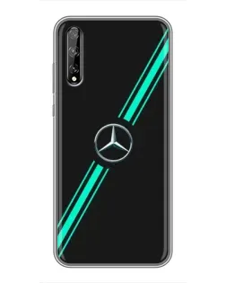 Чохол для Huawei P Smart Pro з картинкою «Спортивні лінії Mercedes»