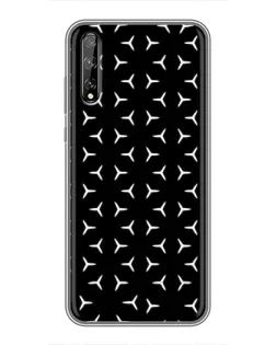 Чохол для Huawei P Smart Pro з картинкою «Mercedes паттерн зірок»