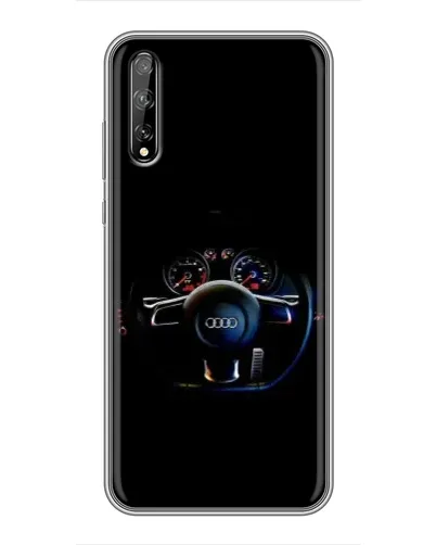 Чехол для Huawei P Smart Pro с картинкой «Салон Audi — руль»