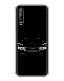 Чехол для Huawei P Smart Pro с картинкой «Audi — ночной контур» Чехол для Huawei P Smart Pro с картинкой «Audi — ночной контур»