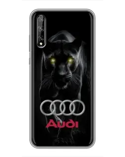 Чехол для Huawei P Smart Pro с картинкой «Пантера и Audi» Чехол для Huawei P Smart Pro с картинкой «Пантера и Audi»