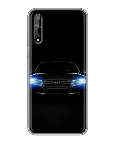 Чехол для Huawei P Smart Pro с картинкой «Audi в неоне»