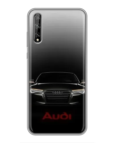 Чехол для Huawei P Smart Pro с картинкой «Audi — градиентный контур»