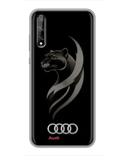 Чехол для Huawei P Smart Pro с картинкой «Графика — пантера и Audi» Чехол для Huawei P Smart Pro с картинкой «Графика — пантера и Audi»