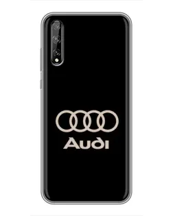Чехол для Huawei P Smart Pro с картинкой «Audi — золотой логотип» Чехол для Huawei P Smart Pro с картинкой «Audi — золотой логотип»