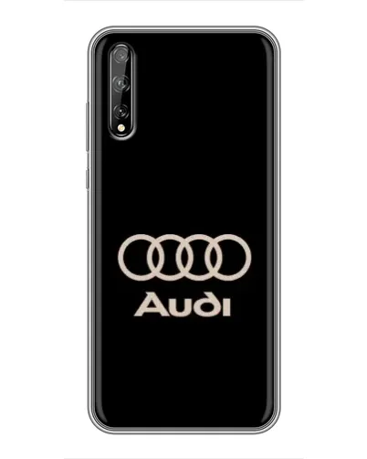 Чехол для Huawei P Smart Pro с картинкой «Audi — золотой логотип»