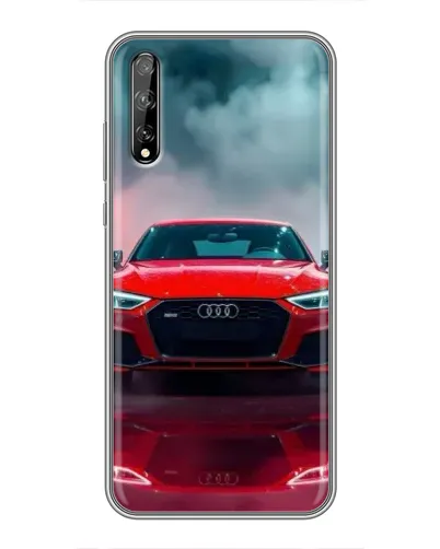 Чехол для Huawei P Smart Pro с картинкой «Audi RS — красный стиль»