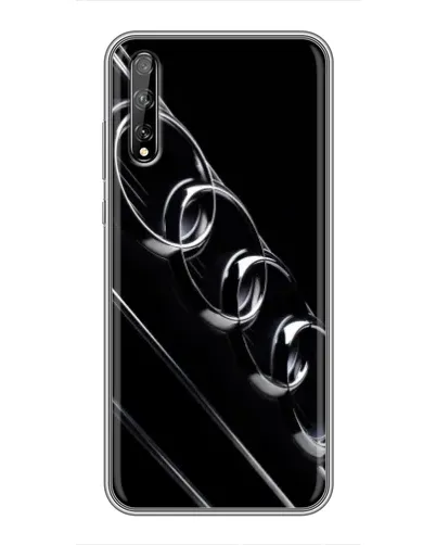 Чехол для Huawei P Smart Pro с картинкой «Audi — абстрактные кольца»