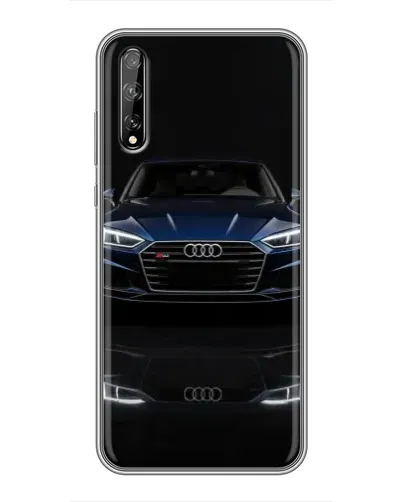 Чехол для Huawei P Smart Pro с картинкой «Audi — ночное отражение»