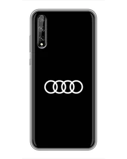 Чехол для Huawei P Smart Pro с картинкой «Audi White Logo» Чехол для Huawei P Smart Pro с картинкой «Audi White Logo»