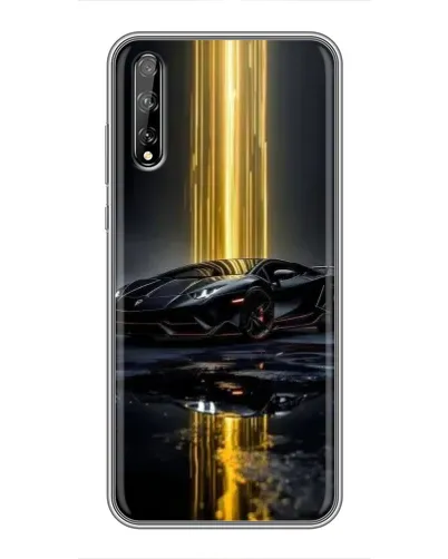 Чехол для Huawei P Smart Pro с картинкой «Ночной Lamborghini драйв»